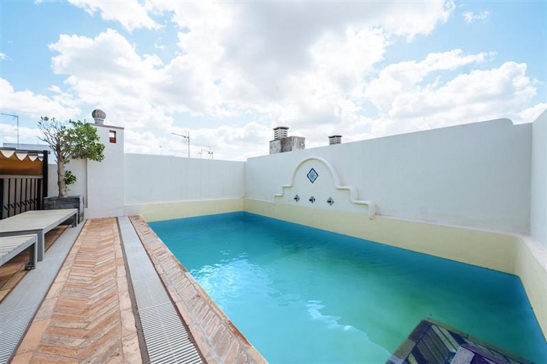 Casa Palacio Sxviii Con Piscina En Centro Historico De Sevilla Exterior foto